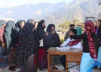 Free cancer screening at Barpak health camp