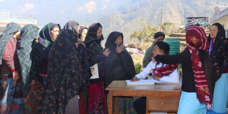 Free cancer screening at Barpak health camp