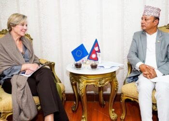 EU ambassador Lorenzo calls on Minister Khadka