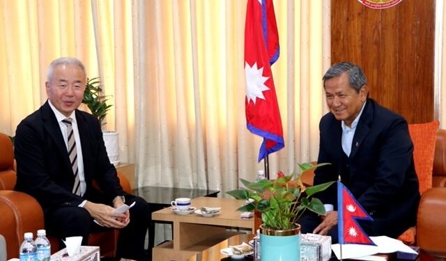 Japan’s new ambassador Maeda calls on Minister Gurung