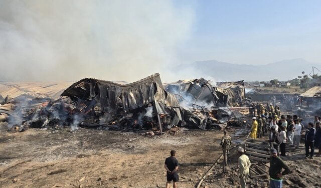 Fire in Plywood Industry continues, nearby settlements being evacuated