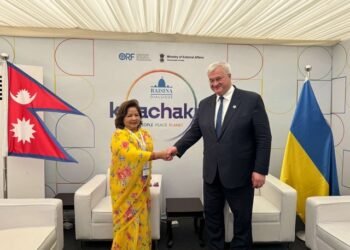Minister Dr Rana holds talks with Ukranian counterpart, calls for release of Nepali POWs