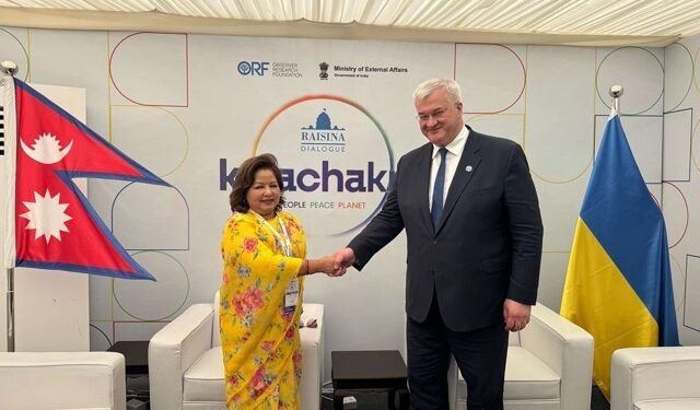 Minister Dr Rana holds talks with Ukranian counterpart, calls for release of Nepali POWs