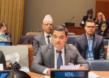 Minister Paudel addresses 58th session of UN Health Commission