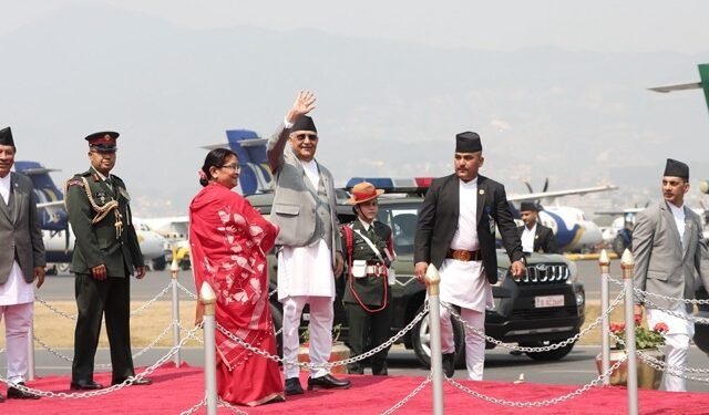 PM Oli leaves on official visit to Thailand, to attend sixth Summit of BIMSTEC