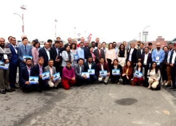 Foreign participants of ‘Sagarmatha Sambaad’ enjoy mountain flight