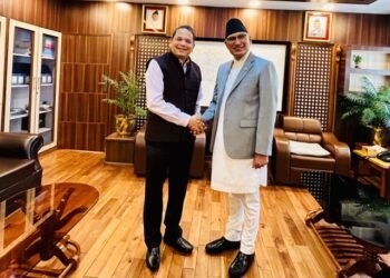 BJP leader Chauthaiwale calls on Finance Minister Paudel
