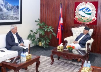 Indian ambassador Srivastava calls on PM Oli