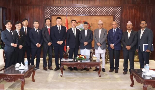 PM Oli and Korea Railroad Corporation Chair hold meeting
