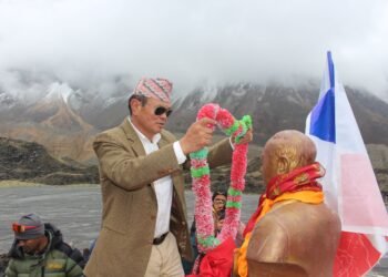 Statues of members of first mountaineering expedition to Annapurna unveiled