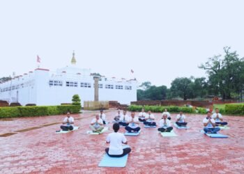 International Day of Yoga celebration in Lumbini, 20 June 2025