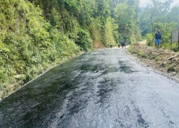 Blacktopping Chisapani-Deurali-Banidanda road gains pace