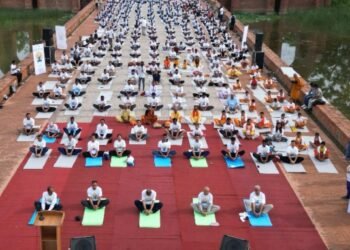 International Day of Yoga celebration in Lumbini, 20 June 2025
