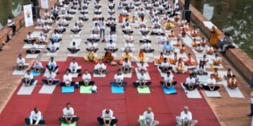 International Day of Yoga celebration in Lumbini, 20 June 2025