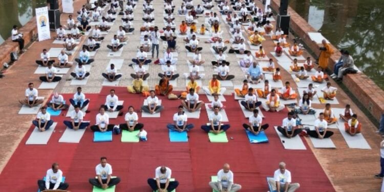 International Day of Yoga celebration in Lumbini, 20 June 2025