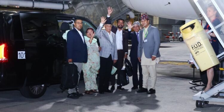 PM Oli arriving home today