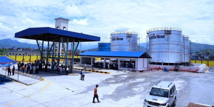 Modern aviation fuel depot in Pokhara
