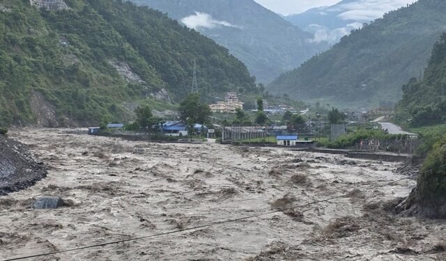 Bhotekoshi River flooded again