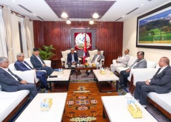 Top leaders of ruling alliance including PM Oli hold meeting