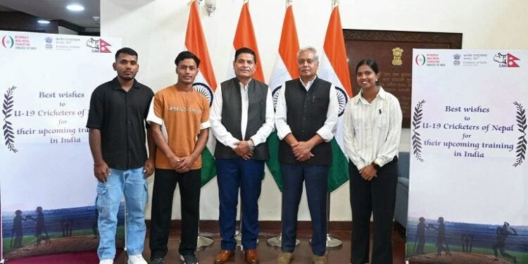 Embassy of India, Kathmandu facilitates One-Month Training for Nepali U-19 cricketers in Bhopal, India