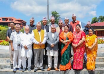 Senior citizens’ representatives call on President Paudel