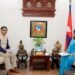 Indian Foreign Secretary calls on Foreign Minister Dr Rana