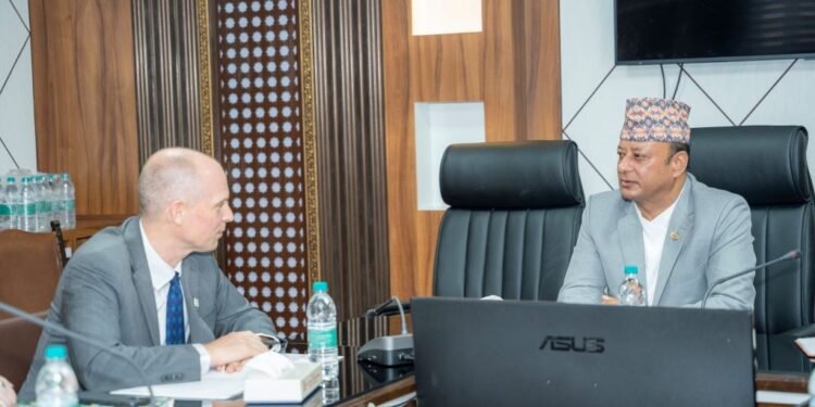 Energy Minister Khadka, MCC Deputy Vice-President Wingle meet
