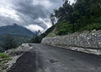 Baglung-Beni road repaired at a cost of Rs 3.21 million