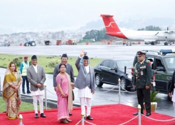 PM Oli leaves for China to attend ‘SCO’ Summit