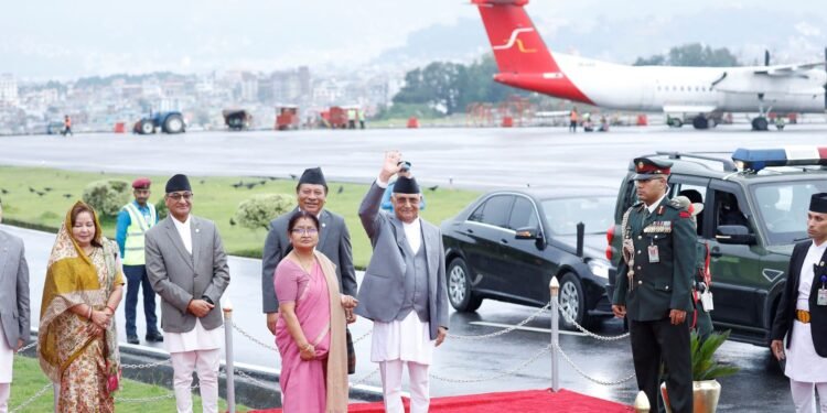 PM Oli leaves for China to attend ‘SCO’ Summit