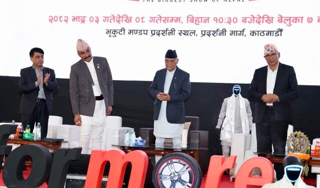 PM Oli inaugurates NADA Auto Show