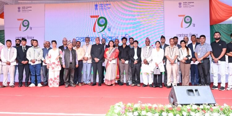 Embassy of India in Kathmandu Celebrates 79th Independence Day