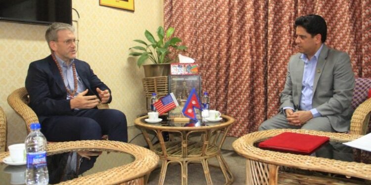 US Ambassador to Nepal calls on Industry Minister Bhandari