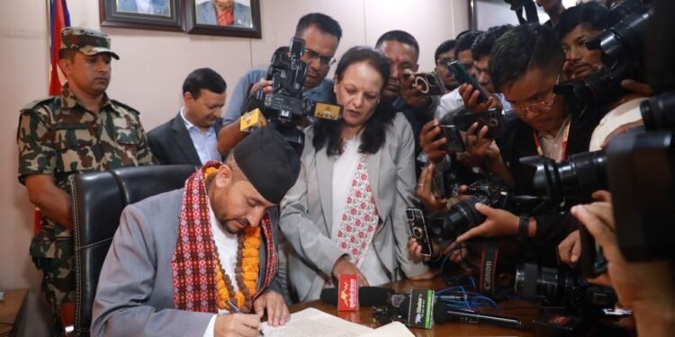 Minister Kharel assumes office, decides free Wi-Fi in public places of 10 cities