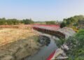 Nepal-India common Chhath ghat constructed at Bagahi