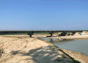 Construction of Doda River Bridge, 90 percent compete