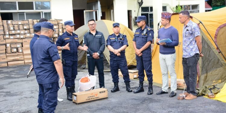 14 Peaks Expedition Donates 207 Tents to Kathmandu Valley Police