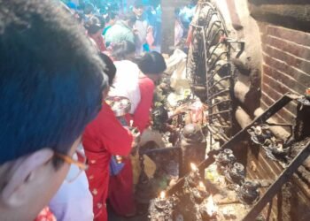 Devotees throng Taleju Bhawani Temple in Bhaktapur on Mahanawami