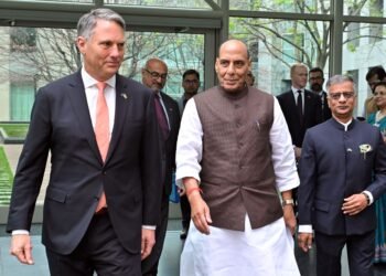 India and Australia sign a security deal that includes military talks and submarine cooperation