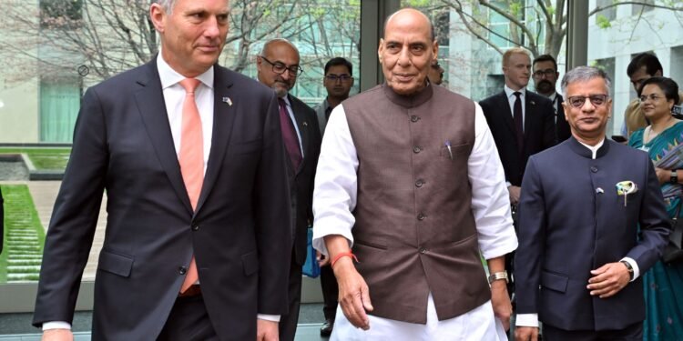 India and Australia sign a security deal that includes military talks and submarine cooperation