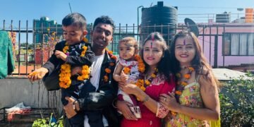 In a break with tradition, two brothers apply Bhaitika on each other