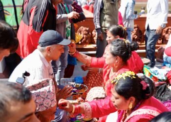 People throng at Balgopaleshwar Temple for Bhaitika