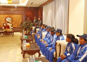 Prime Minister Karki felicitates blind women’s T-20 World Cup runners-up team