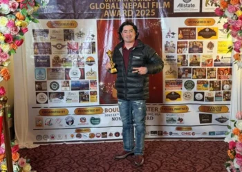 Young actor, entrepreneur, and social activist Krishna Sunar was honored