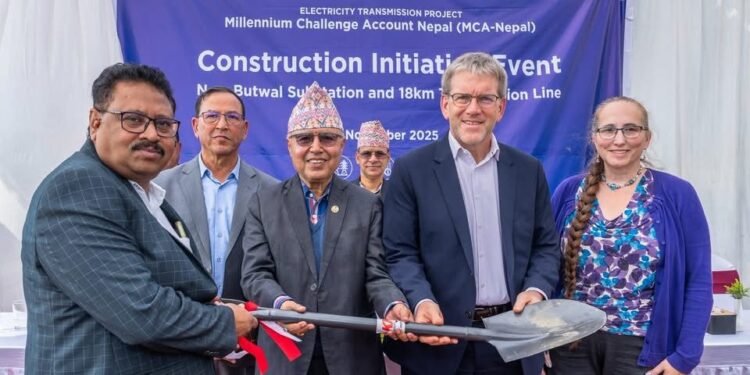 MCA Nepal begins construction of New Butwal Substation, Transmission Line in Sunawal