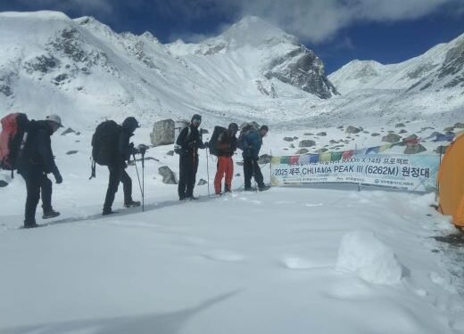 First successful summit of Chhuama mountain in Mustang