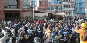 Eight demonstrators taken under control from Maitighar