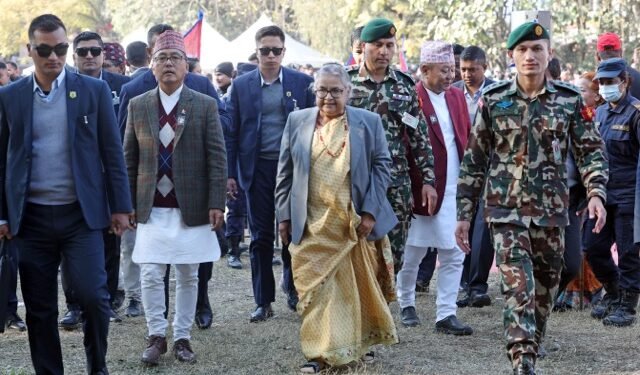 PM Karki attends RPP’s tea reception