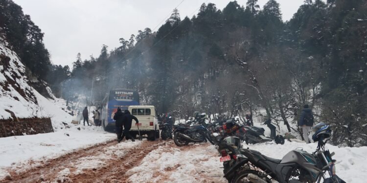 Snowfall affects life in Humla