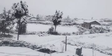 Snowfall occurs in Baitadi and Baglung districts